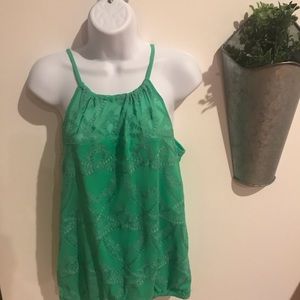 INC dressy green top